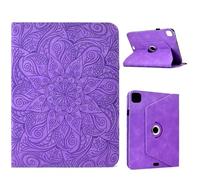XFDSFDL® Étui pour Apple iPad Pro 11 1st/2nd/3rd/4th Gen 2018-2022 (11 Pouces) PU Cuir Housse Coque Mandalas Motif avec Rotation Support et Veille/Réveil Automatique Protection Cas Pourpre