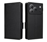 XFDSFDL® Étui pour Blackview Wave 7C (6,56 Pouces) PU Cuir Housse Flip Coque Litchi Motif avec Support et Magnétique Boucle Latérale Portefeuille Shell de Protection Noir