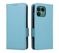 XFDSFDL® Étui pour Fairphone Gen 6 (6,31 Pouces) PU Cuir Housse Flip Coque Litchi Motif avec Support et Magnétique Boucle Latérale Portefeuille Shell de Protection Bleu Clair