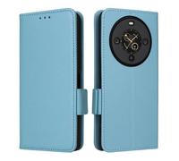 XFDSFDL® Étui pour Fossibot S3 Pro (6,67 Pouces) PU Cuir Housse Flip Coque Litchi Motif avec Support et Magnétique Boucle Latérale Portefeuille Shell de Protection Bleu Clair