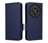 XFDSFDL® Étui pour Fossibot S3 Pro (6,67 Pouces) PU Cuir Housse Flip Coque Litchi Motif avec Support et Magnétique Boucle Latérale Portefeuille Shell de Protection Bleu Foncé