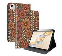 XFDSFDL® Étui pour Honor Pad X9a ELN2-W29 (11,5 Pouces) PU Cuir Housse Style du Livre Coque Bouquet de Fleurs Motif avec Support Protection Cas 04