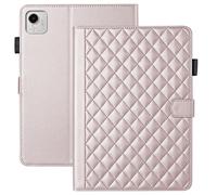 XFDSFDL® Étui pour Honor Pad X9a / X9 Pro (11,5 Pouces) PU Cuir Coque Rhombique Texture avec Support Portefeuille Protection Housse Or Rose