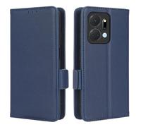 XFDSFDL® Étui pour Honor X7a RKY-LX1/LX2/LX3 (6,75 Pouces) PU Cuir Housse Flip Coque Litchi Motif avec Support et Magnétique Boucle Latérale Portefeuille Shell de Protection Bleu Foncé