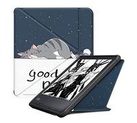 XFDSFDL® Étui pour Kobo Sage (8 Pouces) Ultra Mince PU Cuir Housse Flip Coque Chat étoile Motif avec Pliage Multiple Stand et Veille/Réveil Automatique Protection Cas, 03