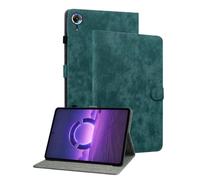 XFDSFDL® Étui pour Lenovo Legion Y700 AI TB324ZC (8,4 Pouces) PU Cuir Housse Flip Coque Rétro Petit Tigre Motif avec Support Protection Cas Vert