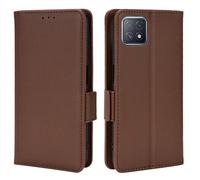 XFDSFDL® Étui pour Oppo A72/ A73 5G CPH2161 (6,5 Pouces) PU Cuir Housse Flip Coque Litchi Motif avec Support et Magnétique Boucle Latérale Portefeuille Shell de Protection Café