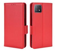 XFDSFDL® Étui pour Oppo A72/ A73 5G CPH2161 (6,5 Pouces) PU Cuir Housse Flip Coque Litchi Motif avec Support et Magnétique Boucle Latérale Portefeuille Shell de Protection Rouge
