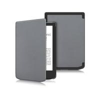 XFDSFDL® Étui pour Pocketbook Verse Pro PB629/634 (6 Pouces) Ultra Mince PU Cuir Housse Flip Coque Cass Motif avec Veille/Réveil Automatique Protection Cas, Gris