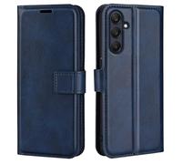 XFDSFDL® Étui pour Samsung Galaxy A26 SM-A266 (6,5 Pouces) Style Livre PU Cuir Housse Gauche et Droite Ouvrir Étui avec Magnétique Fermeture Portefeuille Shell de Protection Bleu