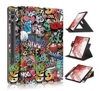 XFDSFDL® Étui pour Samsung Galaxy Tab S10+ SM-X820/X816 (12,4 Pouces) Ultra Mince PU Cuir Housse Flip Coque Graffiti Motif avec Tours Gratuits Stand et Veille/Réveil Automatique Protection Cas