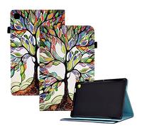 XFDSFDL® Étui pour Samsung Galaxy Tab S5e SM-T720/T725 (10,5 Pouces) PU Cuir Housse Flip Coque Arbres Colorés Motif avec Support Portefeuille Veille/Réveil Automatique Protection Cas 15