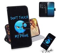 XFDSFDL® Étui pour Sony Xperia L4 (6,2 Pouces) PU Cuir Housse Flip Coque Colère Motif avec Built Stand et Magnétique Fermeture Carte Slot Portefeuille Protection Cas, 08