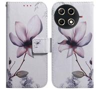 XFDSFDL® Étui pour Tecno Camon 30S/ 30S Pro (6,78 Pouces) PU Cuir Housse Flip Coque Fleur Motif avec Built Stand et Magnétique Fermeture Portefeuille Protection Cas 09