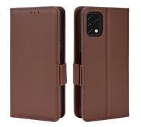 XFDSFDL® Étui pour Umidigi Power 5S (6,53 Pouces) PU Cuir Housse Flip Coque Litchi Motif avec Support et Magnétique Boucle Latérale Portefeuille Shell de Protection Café