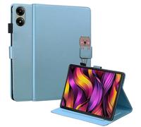 XFDSFDL® Étui pour Xiaomi Poco Pad 5G (12,1 Pouces) PU Cuir Housse Flip Coque avec Supports et Magnétique Fermeture Portefeuille Ours Motif Protection Cas Bleu