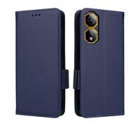 XFDSFDL® Étui pour ZTE Nubia Neo 2 Z2352N (6,72 Pouces) PU Cuir Housse Flip Coque Litchi Motif avec Support et Magnétique Boucle Latérale Portefeuille Shell de Protection Bleu Foncé