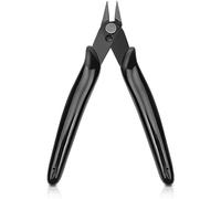 XFentech Pince Coupante Precision - Mini Diagonale Pinces Coupantes de Côté pour la Réparation de l'Industrie Électronique, Electricien, Bijoux Réparation, Fabrication de Modèles DIY, Noir