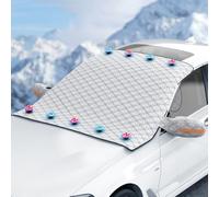 XFEU_sp Couverture Pare-Brise pour Peugeot 4008 2012-2023 2024 2025, MagnéTiques Housse De Pare-Brise, Bache Voiture Anti Givre, Anti Givre UV Soleil Neige Protection Anti Glace Repliable