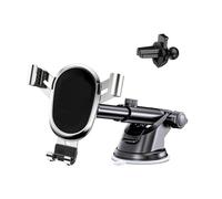 XFEU_sp Support TéLéPhone Voiture pour MG Marvel R EV, Support De TéLéPhone pour Voiture Porte Portable Rotation 360° Anti-Rayures Accessoires IntéRieur,Black+Silver-B