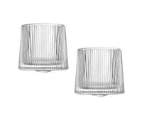 Xfeyaqlo Verre a Whisky Gobelet, Verre a Rhum, Le Dessus de Table Peut Pivoter à 360 Degrés, Relaxation et Décompression pour Hommes, 160ml (Vertical)