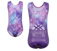XFGIRLS Justaucorps De Danse Sans Manches Avec Décoration Dos - Imprimé Mignon Pour Filles 3-14 Ans - Gymnastique Ballet