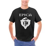 XFHATTN Epica This is The Time Symphonic Metal Band Men Black T-Shirt Size S-4XL
