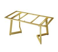 xfhTRUdrt Table Basse Industrielle(Gold,100x50x73cm)