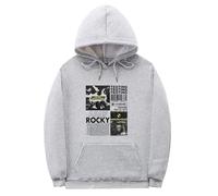 XFICSD Sweat-Shirt À Capuche A$AP Rocky, Veste Décontractée À La Mode pour Hommes, Haut À Manches Longues À La Mode Et Confortable pour Femmes, Sweat-Shirt Imprimé De Dessin Animé-Pink||XS