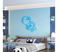 XFLHXY Autocollant Mural Isolant Thermique de 3 mm D'épaisseur - Résistant au Froid, Panneaux 3D Autocollants, Papier Peint Autocollant, Mousse PE Imperméable pour Salon(Blue)