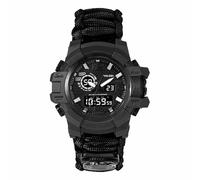 XFLHXY Montre de Survie Tactique 23 en 1 pour Homme, Multifonctionnelle, Étanche, Bracelet Réglable avec Boussole et Bracelet en Paracorde(Color9)