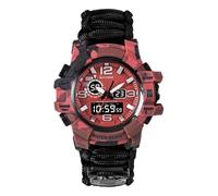 XFLHXY Montre de Survie Tactique 23 en 1 pour Homme, Multifonctionnelle, Étanche, Bracelet Réglable avec Boussole et Bracelet en Paracorde(Color1)