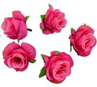 XFLSDHGD 100pcs 4cm Fleurs artificielles DIY Roses de Soie tête Artificielle Arrangements Floraux de la Plante Artificielle.