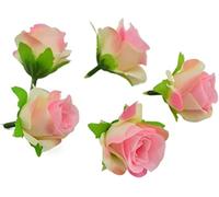 XFLSDHGD 100pcs 4cm Fleurs artificielles DIY Roses de Soie tête Artificielle Arrangements Floraux de la Plante Artificielle.