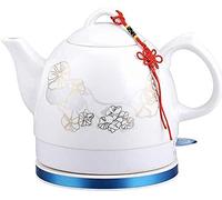 XFLSDHGD Bouilloires Bouilloire électrique en céramique Théière à Eau sans Fil, théière-rétro 1L cruche Rapide (Couleur: B) Présentez des Pieds de Poulpe