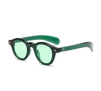 XFLSDHGD Cadre de lunettes de soleil rond pour femme - Style rétro - Décoration - Orange, 7, Taille unique