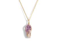 XFLSDHGD Collier pendentif en pierre Gold Chain de forme irrégulière Colliers de charme de mariage coloré
