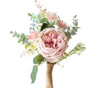 XFLSDHGD Fausses artificielles Fleurs Silk Roses artificielles Table à Manger Bouquet Holding Fowers Photo Accessoires pour décoratio Home Table Centre Central Décoration de la fête de Mariage