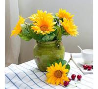 XFLSDHGD Faux de Fleurs de Tournesol de Soie Bouquet de Soleil de Soleil de Soleil
