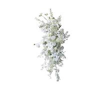 XFLSDHGD Fleurs artificielles de Rose Blanche Phalaenopsis Gypsophile Arrangement Floral pour Le Jardin à la Maison Cérémonie de Mariage Arc décor Floral de Mariage