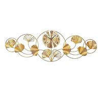 XFLSDHGD Gingko Leaf Grande Horloge Murale Salon Home Decor Mur Mur Mur Clock Mur Clock Mur Home Decoration