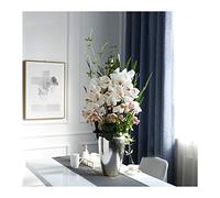 XFLSDHGD Grand bonsaï à Floral Artificiel, élégant Table Centrale de Table de Table d'orchidées Papillon, Simulation Blanc Phalaenopsis Flowers Bonsaï pour la Maison/Salon/hôtel/Bureau pour la Table