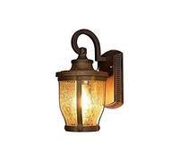 XFLSDHGD Lampe Murale extérieure étanche des lumières de Jardin, rétro e27 en Aluminium de Pluie en Verre Fleurs de Verre Mural, Balcon Paysage Lumineux, Lampe décorative d'hôtel résidentiel