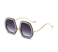 XFLSDHGD Lunettes de soleil, lunettes de soleil tendance, lunettes de soleil tendance pour hommes et femmes, lunettes de soleil pour les vacances en plein air, C, Medium
