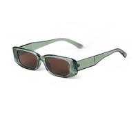 XFLSDHGD Lunettes de soleil rectangulaires étroites pour femmes avec monture rectangulaire UV400, C3., Taille unique