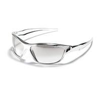 XFLSDHGD Lunettes de soleil tendance en résine pour homme et femme Style steampunk gothique, E01 Noir, Taille unique