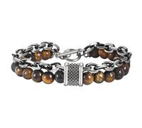 XFLSDHGD NOUVEAU 2025 BRACEULEMENT UNISEUX NATUREL TIGER EVES MEN MEN BRACELLEMENT BRACELLE DE PÉLÉSURS EN ACIER INOXED