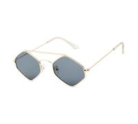 XFLSDHGD Nouveau 2025 Lunettes de Soleil Femmes Sun Verres Diamond Rhombus Metal Frame rétro Men de Lunettes
