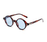 XFLSDHGD Nouveau 2025 Punk Femmes Round Lunettes de Soleil Rivets Vintage Men Glêmes de Soleil Shades UV400