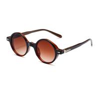 XFLSDHGD Nouveau 2025 Punk Femmes Round Lunettes de Soleil Rivets Vintage Men Glêmes de Soleil Shades UV400